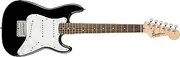 Squier by Fender Mini Stratocaster Beginner Electric Guitar - Indian Laurel Fingerboard - Black