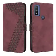 Pure Case PU Leather Flip Cover Magnetic Clasp Design Wallet Card Slots Stand Case - Green