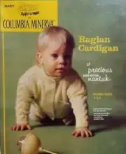 NANTUK YARN BABY FASHION BY COLUMBIA MINERVA KIT RAGLAN CARDIGAN NIB