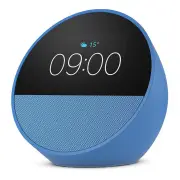 Amazon Echo Spot Smart Alarm Clock with Alexa - Ocean Blue