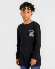 [Salty Life] Salty Life Boys' Matey Long Sleeve T-Shirt in Black Size 16 16 Black