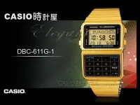 在飛比找Yahoo!奇摩拍賣優惠-CASIO 時計屋 卡西歐電子錶 DBC-611G-1 DA