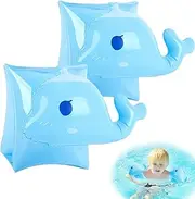 Aid Swimming Inflatable Armbands, Cute Float Arm Sleeves Fun Water Armbands Accessories for Boys Girls Beginner Learning Training Swimming Pool Beach Safety