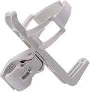 Plastic Bottle Holder - Outdoor Mountain Cycling Handle Water Bottle Cup Rack Holder Black (White)