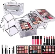 Multifunctional Makeup Starter Kit, Full Kit Gift Sets with Lipstick, Eyeshadow Palette, Mascara for Teenagers, Women, Girls, Beginners, Complete Makeup Collection,Makeup Starter Kit