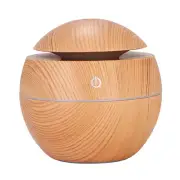 Ultrasonic Cool Mist Essential Oil Diffuser with Elegant Wood Grain Finish