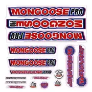 Mongoose - 2000 Motivator for chrome frame - Decal set - old school bmx