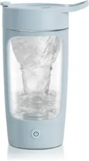 Electric Protein Shaker Bottle, 650ML Portable Blender Bottles, BPA Free, USB Re