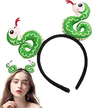 Plush Snake Hairband,Creative Cartoon Animal Plush Hairband - Year of the Snake Cosplay Supplies, Cute Stuffed Toy Headband for Girls