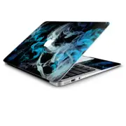 Skin Wrap for Macbook Air 11 Inch, blue green white smoke