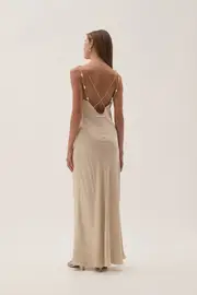 Agate Crossback Midi Dress