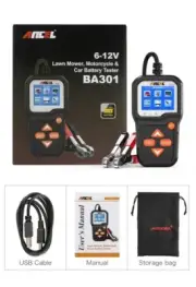 BA301 6V 12V Car Battery Tester Analyzer Automotive Battery Cranking Charging Lo