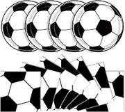 40 Pcs Soccer Plates and Napkins Party Supplies, Soccer Birthday Party Decorations Disposable Paper Plates and Napkins Tableware Set for Sports Theme Birthday Party Baby Shower Serves 20