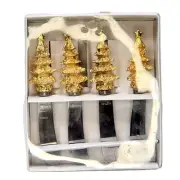 Rostfrei Gold Christmas Tree Spreader Cheese Knife Holiday Tableware Collectible