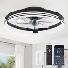 20 Inch Low Profile Ceiling Fan with Light, Dimmable LED, 6 Wind Speeds
