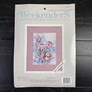 Weekenders "Springtime in Pink" #02722 Burrhus Countless Cross Stitch 5" x 7"