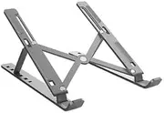 Aluminum Alloy Stand, Foldable Portable Ventilated Desktop Laptop Holder Space Save Adjustable Ergonomic Tray Mount Works with 15.6 Inch The Following of Laptop,D