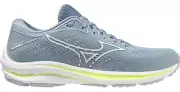 Mizuno Women's Wave Rider 25 Running Athletic Sneaker Shoes Sneaker - Grey/White