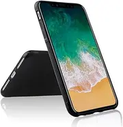 for Apple iPhone Xs - New Premium Black Matte Back TPU Gel Case Cover
