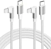 Apple iPhone USB C to Lightning Cable, 2Pack 6FT MFi Certified Right Angle 90 Degree Fast Charger Nylon Braided 20W Charging Data Syncing Cord Compatible with iPhone 14/13/Pro/12/Max/11/XS/XR/8/Plus