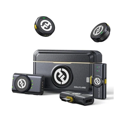 Hollyland Lark M2 Wireless Lavalier Microphone for iPhone/Android/Camera/PC/L...