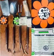 VINTAGE 60’s/70’s ANDROCK “COOK-IN TOOLS” SET OF 4~NEW OLD STOCK WITH TAGS~RARE*