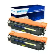 2× CE412A Toner Compatible for HP 305A LaserJet Pro 400 MFP M475dn M475dw M451nw