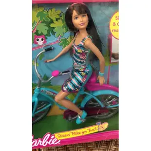 現貨 Barbie芭比 史基普與雀兒喜 姐妹雙人協力腳踏車組 Skipper Chelsea Barbie