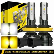 12000LM Canbus H8 car light H11 H16 LED Fog H10 9145 9006 LED Fog DRL Daytime Lamp White Yellow Dual Color Switchback LED Dual White Yellow