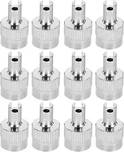 ETHZZLE 12Pcs Tire Valve Stem Caps Decorative Dust Caps for Cars Trucks Suvs Bikes Motorcycles Wear Resistant Prevent Air Leakage and Dirt