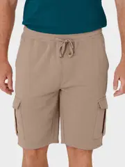 Mens Fleece Cargo Short MOCHA (SOLID)