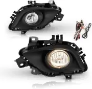 Fog Light Front Lamp For 2017-18 Mazda 3 Driver Side Black housing Clear Halogen