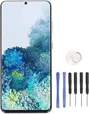 Denash 6.2in Touch Screen Assembly, Replacement Display Digitizer with Frame and Repair Kit for S 20 4G (SM-G980/G980B/G980U/G980F)​ (Silver)