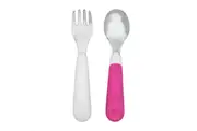 OXO TOT On-The-Go Fork And Spoon Set - Pink