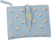 [Holibanna] Floral Pattern Ladies Wallet Compact Coin Purse Small Purse for Cards and Coins