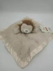 Target Cloud Island Tan/Brown Lion Furry Mane Plush Lovey Security Blanket Satin