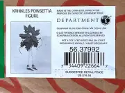 VINTAGE Dept 56~2001 Patience Brewster POINSETTIA FIGURE KRINKLES (NIB)