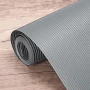 Shelf Liner 17.7" x 9.8ft EVA Non-Slip Drawer Mats Ribbed Texture Gray