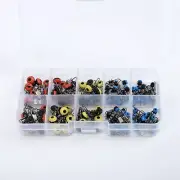 Interlock Fishing Swivel Snap Tool Accessories 100 Pcs/set Box Plastic Hards