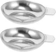 Gogogmee 2pcs Diamond Weighing Pan Weighing Powder Pans Weighing Pans for Scales Jewelry Scale Tray Metal Scale Tray Digital Scale Weighing Pan Electronic Scale Accessories Weighing Dish