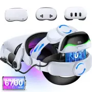 Head Strap VR Headset Accessories w/Battery For Meta Oculus Quest 3/3s/Quest 2