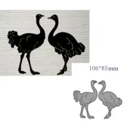 Ostrich Metal Cutting Dies Cut Die Decoration Scrapbook Card Making Crafting