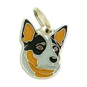 Dog name ID Tag, Australian cattle dog, Personalized, Engraved, Handmade, Charm