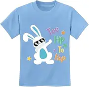 [DDSOL] Easter T-Shirts Baby Boys Girls Short Sleeve Shirts Toddler Hip Hop Dabbing Bunny Egg Tractor Graphic Tees Tops