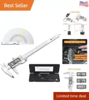 8 inch Digital Caliper and Feeler Gauge Set, Stainless Steel Electronic Verni...