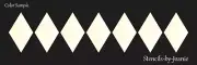 8"x24" Harlequin Stencil 5" tall Diamond Shapes Border Wall Art DIY Craft Signs