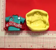 Medical Scrubs Silicone Mold A829 Candy Chocolate Fondant Soap Sugar Craft