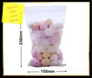 1000 Piece - Resealable Zip Lock Bags with Write On Panel 155 x 230mm - 100µm