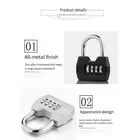 Sleek Steel Zinc Combination Padlock For All Types of Cabinet Security