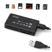 Micro SD Card Reader, 6 in 1 Memory Card Reader for SD/Micro SD/CF/XD/MS